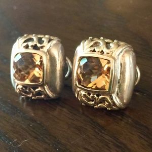 Jewelry - Sterling Silver and Gold Citrine Earrings Jewelry - Sterling Silver and Gold Citrine Earrings